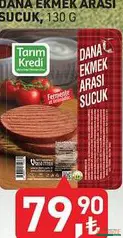 TARIM KREDİ DANA EKMEK ARASI SUCUK 130 G